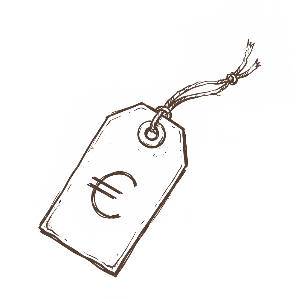 Illustrazione concetto di prezzo e valore